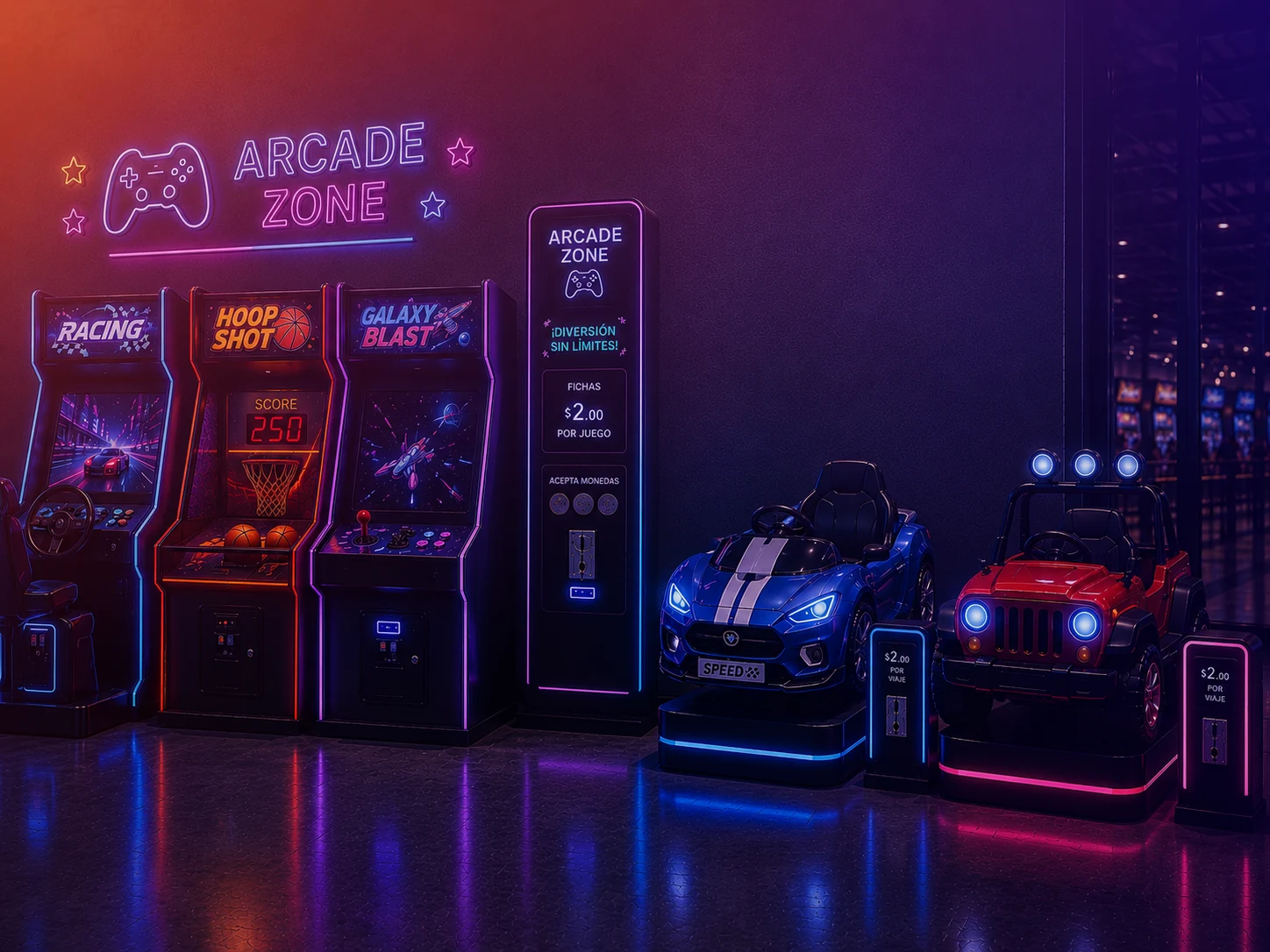 Arcades y juegos infantiles